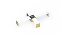Top view of the set without background