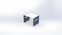 isometric view of the bench 45x60