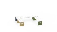 second top view of the set without background