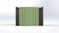Front View Bin Sliding Doors