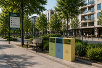 Image With the bins in a park